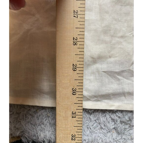 Tommy Hilfiger Shirt Adult Medium Pure Linen Button Up Flip Cuffs Contrast Mens - Picture 8 of 9